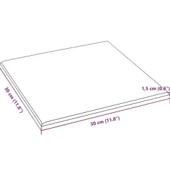 vidaXL Væghovedgærde 12 pcs Lyserød 30 x 30 cm Fløjl