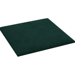 vidaXL Væghovedgærde 12 pcs Mørkegrøn 30 x 30 cm Fløjl