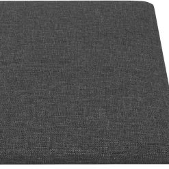 vidaXL Væghovedgærde 12 pcs Mørkegrå 30 x 15 cm Stof