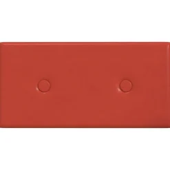 vidaXL Væghovedgærde 12 pcs Rød 30 x 15 cm Faux læder
