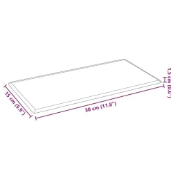 vidaXL Væghovedgærde 12 pcs Rød 30 x 15 cm Faux læder