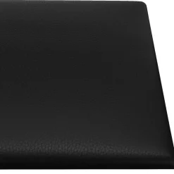 vidaXL Væghovedgærde 12 pcs Sort 30 x 15 cm Stof