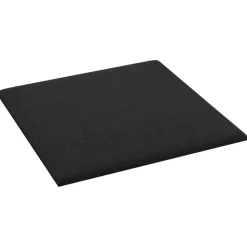 vidaXL Væghovedgærde 12 pcs Sort 30 x 30 cm Stof