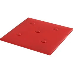 vidaXL Væghovedgærde 12 pcs Vinrød 30 x 30 cm Faux læder