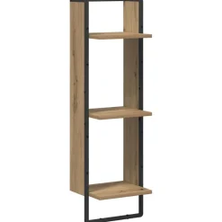 vidaXL Væghylde Artisan Egetræ 30 x 25 x 100 cm Konstrueret træ
