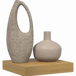 vidaXL Væghylde Vægmonteret Brun 23 x 23,5 x 4 cm Konstrueret træ