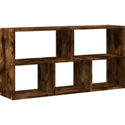 vidaXL væghylde 100x25x50 cm konstrueret træ røget eg