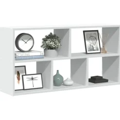 vidaXL væghylde 100x25x50 cm konstrueret træ hvid