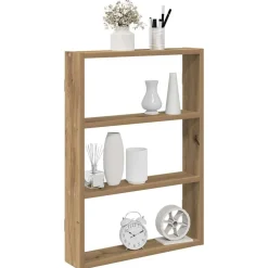 vidaXL væghylde 43x9x60 cm konstrueret træ kunsteg