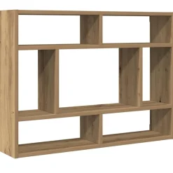 vidaXL væghylde 75x16x55 cm konstrueret træ kunsteg