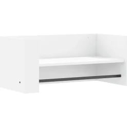 vidaXL væghylde 70,5x35x30,5 cm konstrueret træ hvid