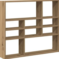 vidaXL væghylde 90x16x78 cm konstrueret træ kunsteg