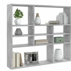 vidaXL væghylde 90x16x78 cm konstrueret træ betongrå