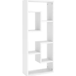 vidaXL væghylde 36x16x90 cm konstrueret træ hvid