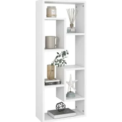 vidaXL væghylde 36x16x90 cm konstrueret træ hvid