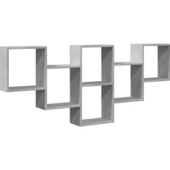 vidaXL væghylde 159x18x66 cm konstrueret træ betongrå