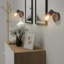 vidaXL væglamper 2 stk. med 2 LED-pærer 8 W