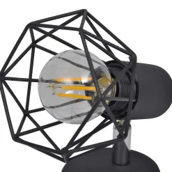 vidaXL væglamper 2 stk. med LED-pærer industriel stil sort