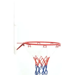 vidaXL vægmonteret basketballkurv med plade 5 dele 66x44,5 cm