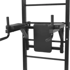 vidaXL vægmonteret multifunktionel fitness-styrketårn sort