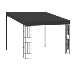 vidaXL vægmonteret pavillon 3x3 m stof antracitgrå