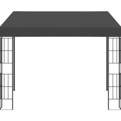 vidaXL vægmonteret pavillon 3x3 m stof antracitgrå