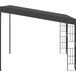 vidaXL vægmonteret pavillon 3x3 m stof antracitgrå