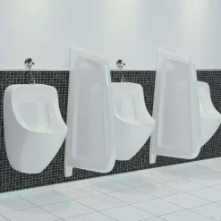 vidaXL vægophængt urinalafskærmning keramik hvid