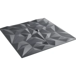 vidaXL Vægpaneler 12 pcs Amethyst Grå 50 x 50 cm XPS Skum