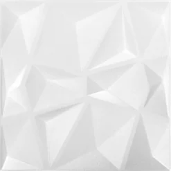 vidaXL Vægpaneler 24 pcs Diamond Hvid 50 x 50 cm XPS Skum