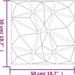 vidaXL Vægpaneler 24 pcs Grøn 50 x 50 cm XPS Skum