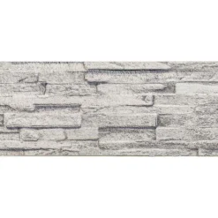 vidaXL Vægpaneler 10 pcs Lysegrå 100 x 25 cm EPS Skum