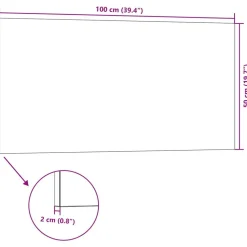 vidaXL Vægpaneler 10 pcs Mørkegrå og lysegrå 100 x 50 cm EPS Skum