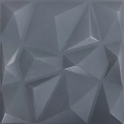 vidaXL Vægpaneler 12 pcs Origami Grå 50 x 50 cm XPS Skum