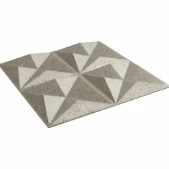 vidaXL Vægpaneler 12 pcs Origami Beton 50 x 50 cm XPS Skum