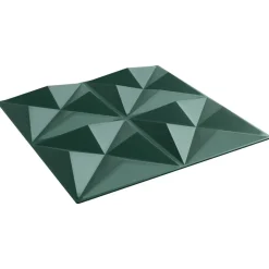 vidaXL Vægpaneler 48 pcs Origami Grøn 50 x 50 cm XPS Skum