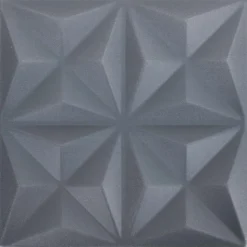 vidaXL Vægpaneler 24 pcs Origami Grå 50 x 50 cm XPS Skum