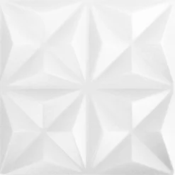 vidaXL Vægpaneler 48 pcs Origami Hvid 50 x 50 cm XPS Skum
