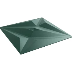 vidaXL Vægpaneler Stjerne 12 pcs Star Grøn 50 x 50 cm XPS Skum
