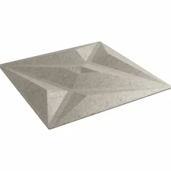 vidaXL Vægpaneler Stjerne 12 pcs Star Beton 50 x 50 cm XPS Skum