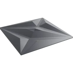vidaXL Vægpaneler Stjerne 24 pcs Star Grå 50 x 50 cm XPS Skum