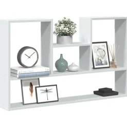vidaXL vægreol hvid 99x15x60 cm konstrueret træ
