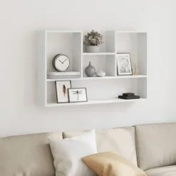 vidaXL vægreol hvid 99x15x60 cm konstrueret træ