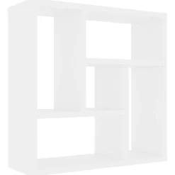 vidaXL vægreol 45,1x16x45,1 cm konstrueret træ hvid