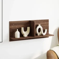 vidaXL vægskab 70x16,5x30 cm konstrueret træ brun egetræsfarve