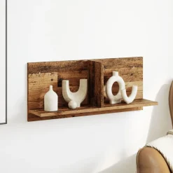 vidaXL vægskab 70x16,5x30 cm konstrueret træ antikt træ