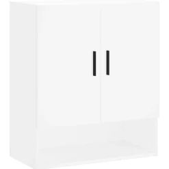 vidaXL vægskab 60x31x70 cm konstrueret træ hvid