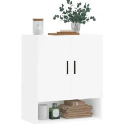 vidaXL vægskab 60x31x70 cm konstrueret træ hvid