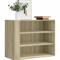 vidaXL vægskab 75x35x60 cm konstrueret træ sonoma-eg