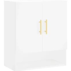 vidaXL vægskab 60x31x70 cm konstrueret træ hvid